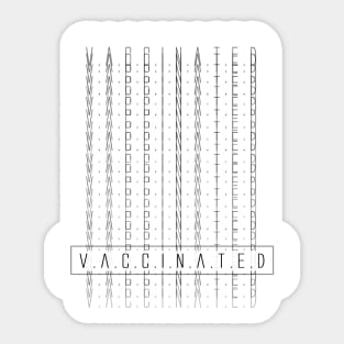 Vaccinated Design 2 Sticker